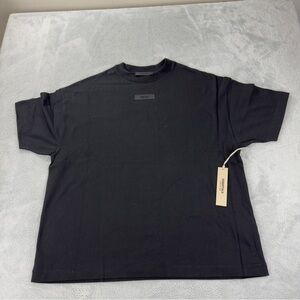 Essentials Fear of God FOG Men's XS Oversized Black T-Shirt